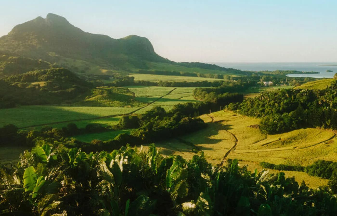 Green valley and conservation landscape at La Vallée de Ferney