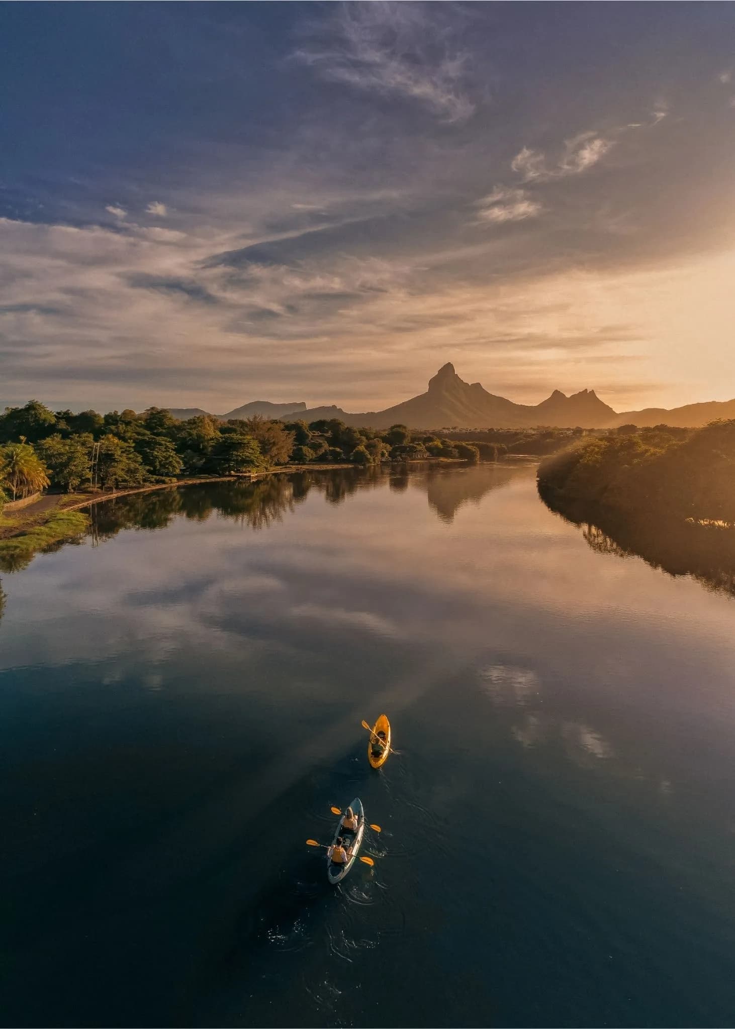 Kayak at Sunrise on the Tamarin River photo 3