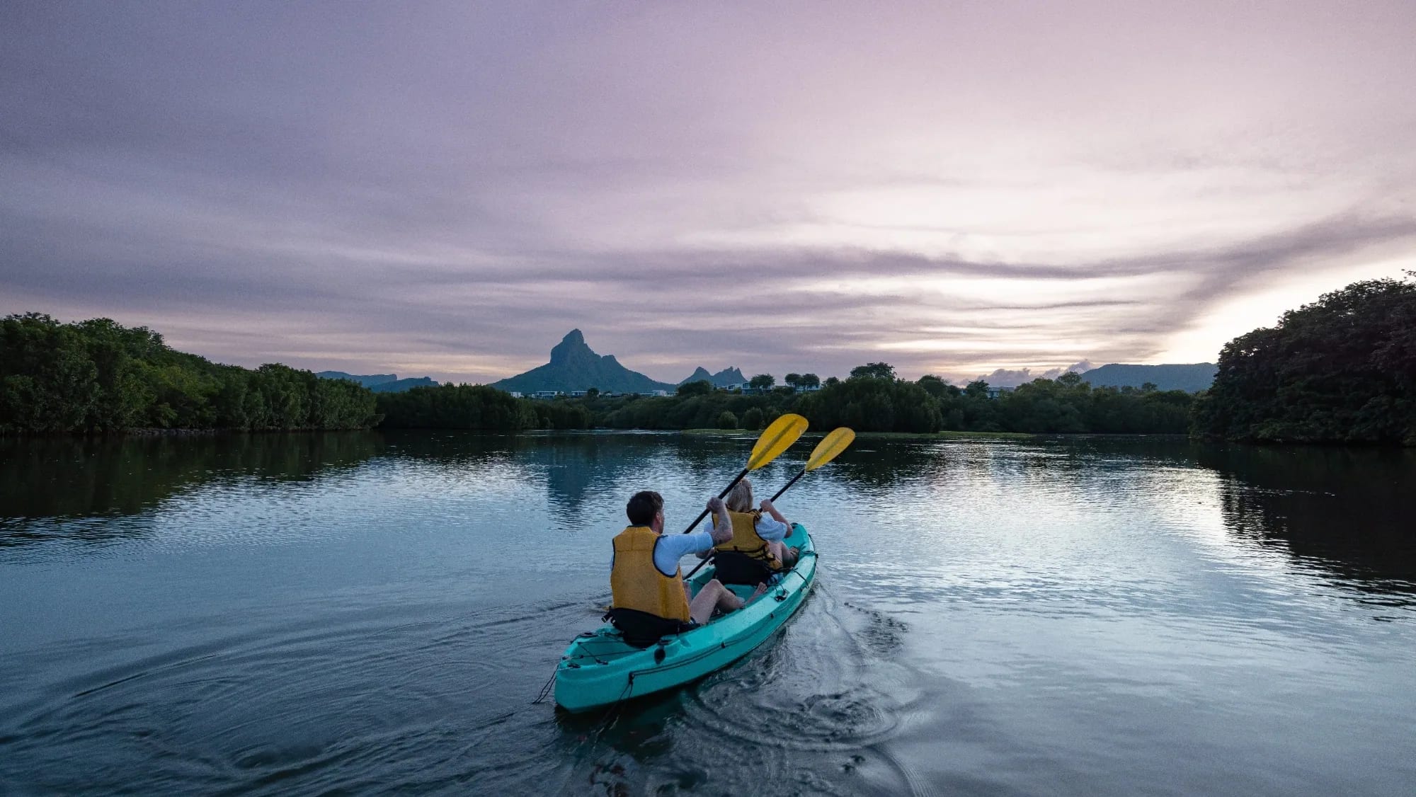 Nature trail with rocks and roots in Mauritius